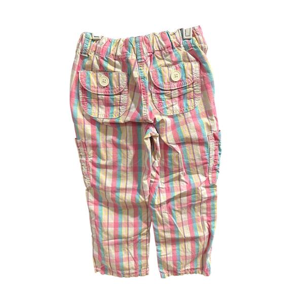 Hanna Andersson Pants Plaid Pockets Adjustable Waist 100% Cotton Size 110cm 5T - Picture 2 of 7